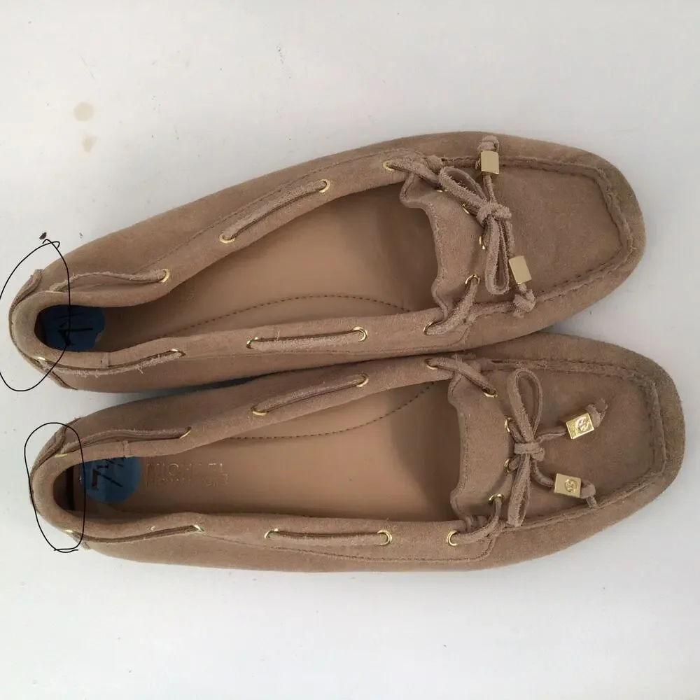 Michael Kors Tan Suede Loafers Sz 7.5